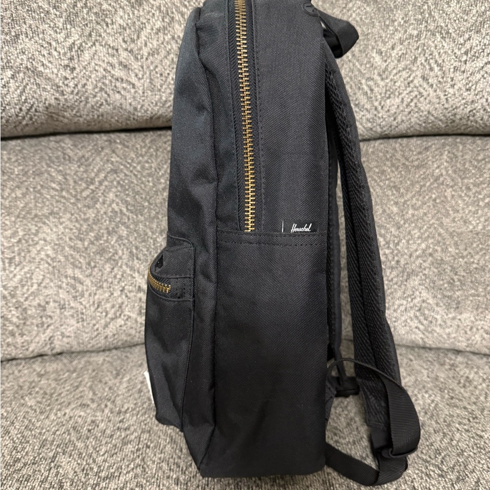 Herschel Supply Company Black Backpack with Gold Accents - Picture 3 of 4